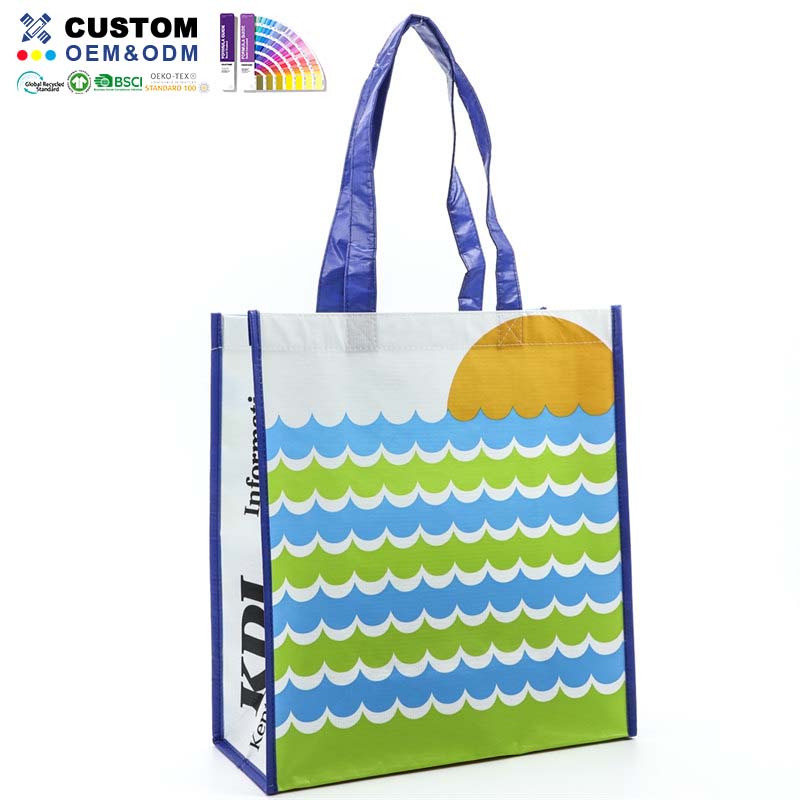 Geometrisk Rpet Stitch Bond Lamination Shopper